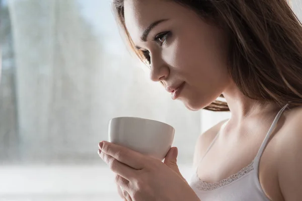 Drinking coffee — Stock Photo