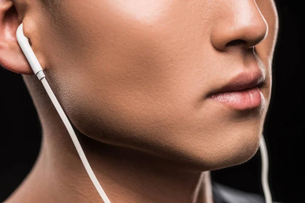 Uomo in auricolare — Foto stock