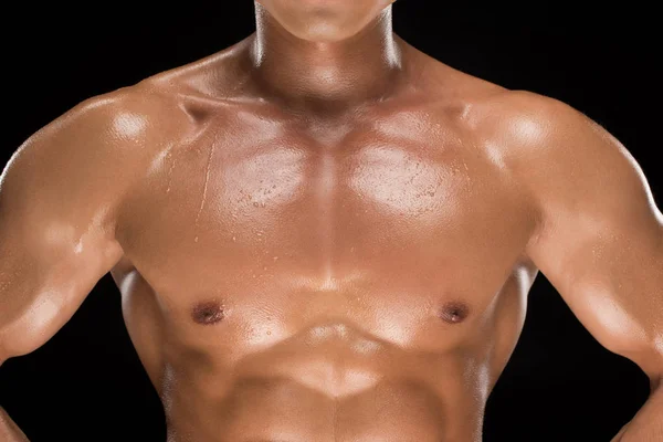 Мускулистый мужчина без рубашки — стоковое фото