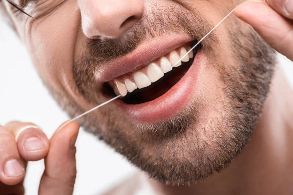 Зубна нитка — стокове фото