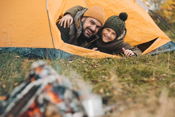Camp de — Photo de stock