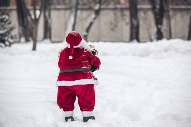 Ayakta geri kamera için Noel Baba 