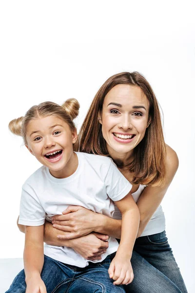 Mother and daughter having fun together — Stock Photo, Image