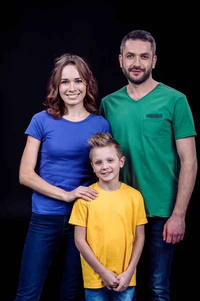 Happy family standing together — Stock Photo, Image