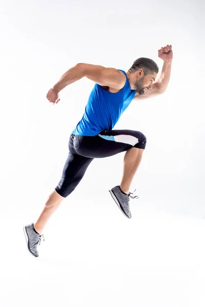 Athletic man running — Stock Photo, Image