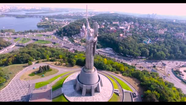 Homeland mother, Kiev, Ukraine — Stock Video