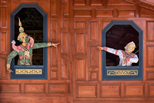 Thailändsk traditionell dans av Ramayana dansen — Stockfoto