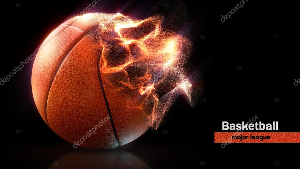 Basketball. High-resolution image. 3d rendering. Similar images can be found in the portfolio. Thank you for watching