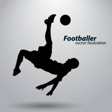 Bir futbolcunun silueti