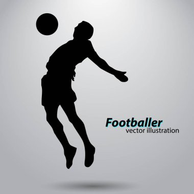 Bir futbolcunun silueti