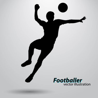 Bir futbolcunun silueti