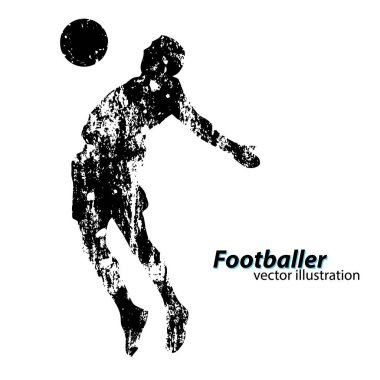 Bir futbolcunun silueti