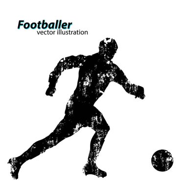 Bir futbolcunun silueti