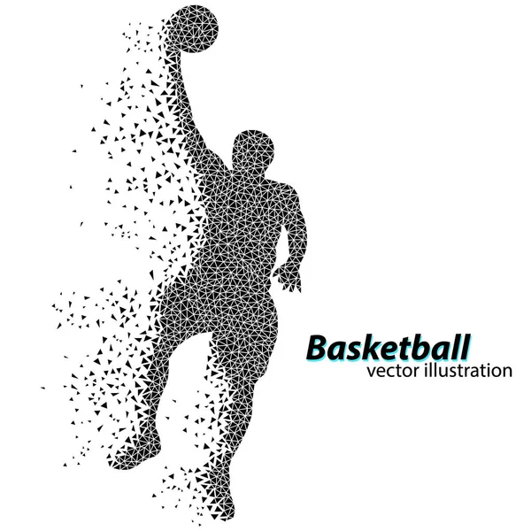 Basketball des triangles . — Image vectorielle