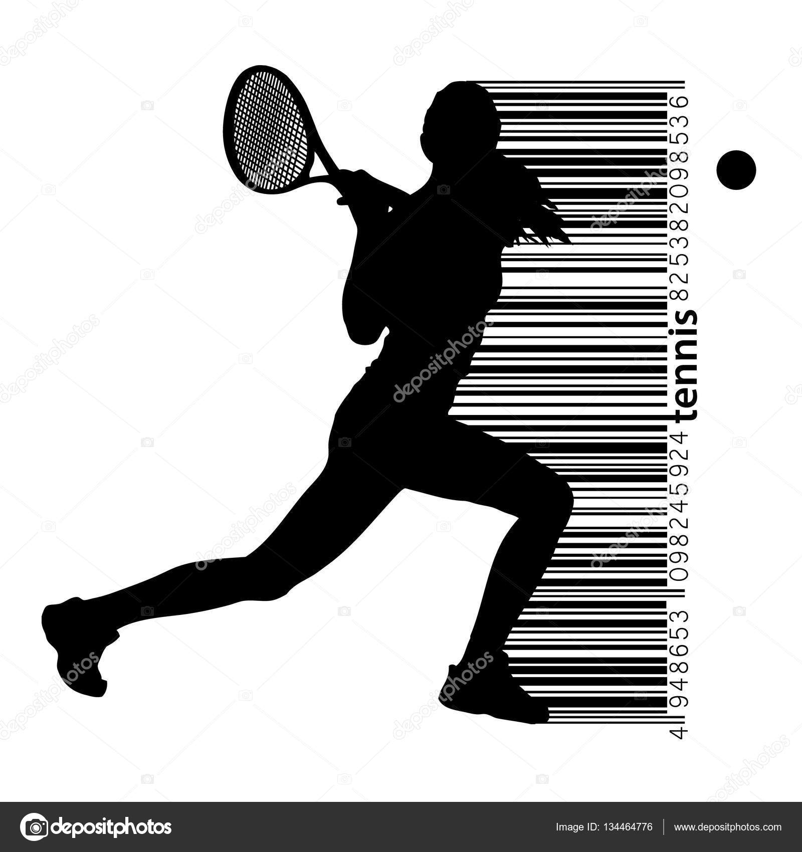 無料印刷可能テニスラケット イラスト シルエット