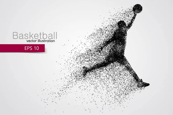 Παίκτης μπάσκετ από σωματίδια. — Διανυσματικό Αρχείο