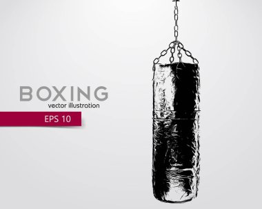 Kum torbası siluet.