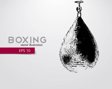 Kum torbası siluet.