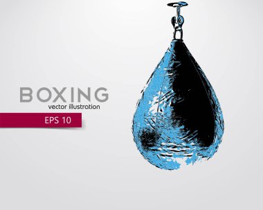 Kum torbası siluet.