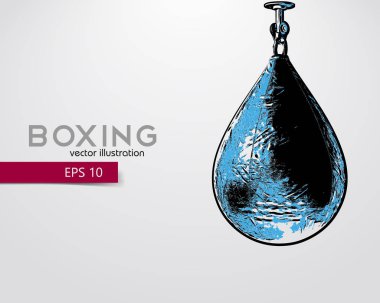 Kum torbası siluet.