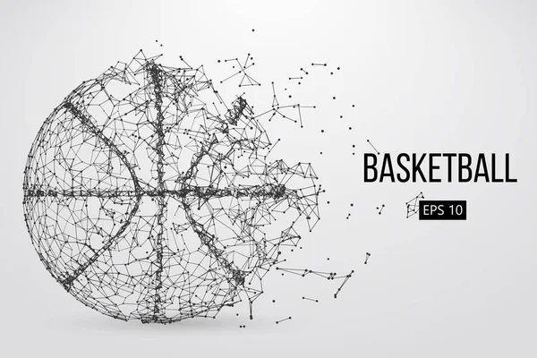 Silhouette eines Basketballs. Vektorillustration — Stockvektor