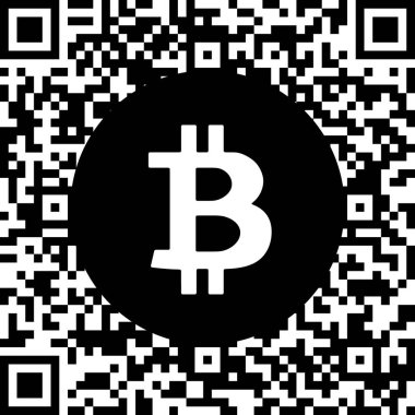 Bitcoin. Fiziksel bit sikke. Vektör çizim.