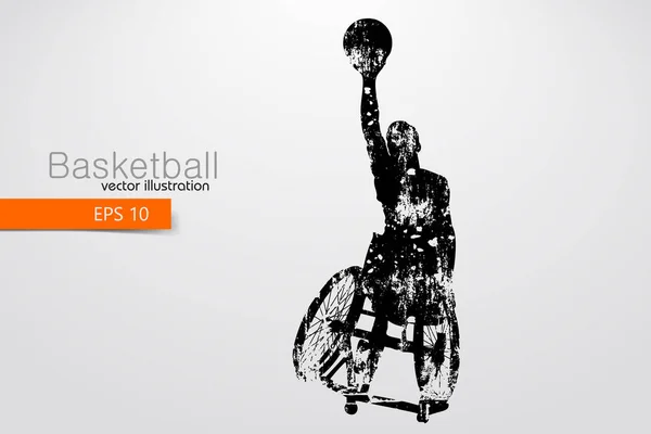 Basketbalspeler uitgeschakeld. Vectorillustratie — Stockvector