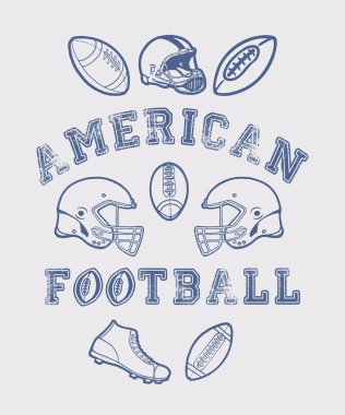 Amerikan futbolu kümesi.