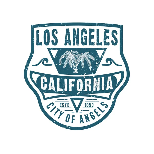 City Of Angels Los Angeles California. — Stock Vector