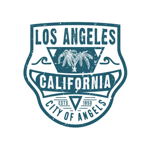 CITY OF ANGELS LOS ANGELES CALIFORNIA. — Stock Vector