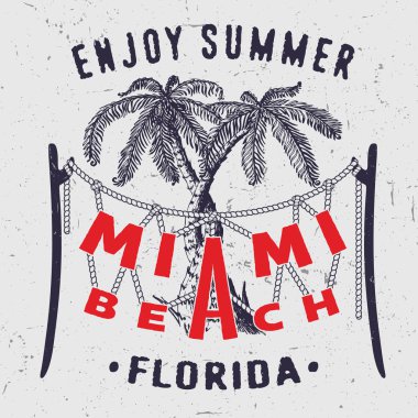 Miami plaj keyfini yaz Florida.