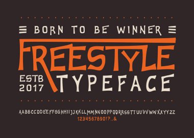 Yazı tipi Freestyle. El sanatları