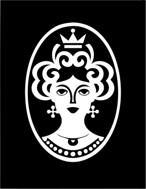 Güzellik kraliçesi sanat desen.