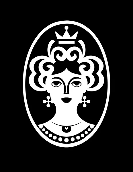 Güzellik kraliçesi sanat desen.
