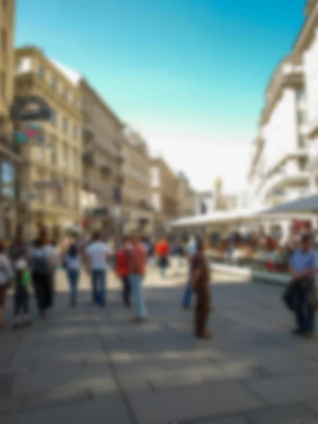 City street with people, generic background, intentionally blurr