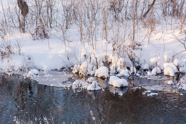 Der See im Winter — Stockfoto
