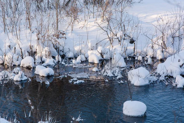 Le lac en hiver — Photo