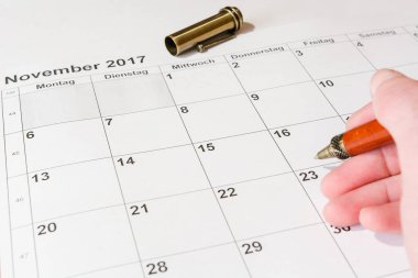 Analysis of a calendar November