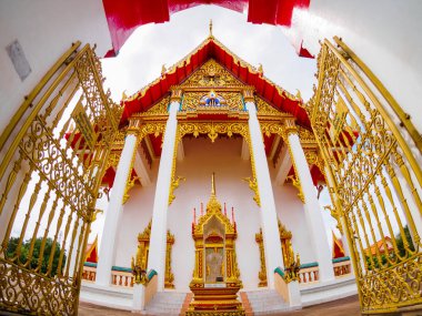 Chaithararam Tapınağı Wat Chalong Phuket Tayland at