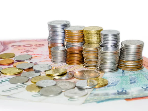 Banknot para arka plan demir yığını