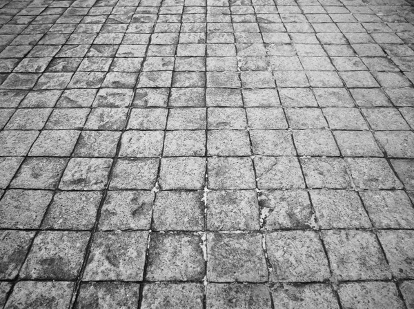 Płytki podłogowe na zewnątrz ulicy bezszwowe tło i tekstura czarno-białe — Zdjęcie stockowe