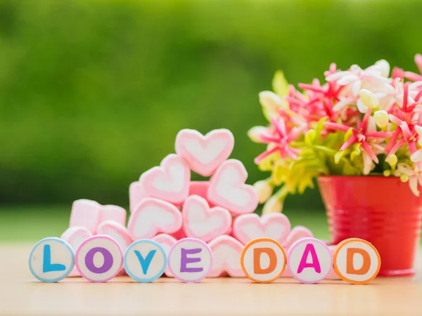 Babalar günü kavramı. Aşk baba alfabesi — Stok fotoğraf