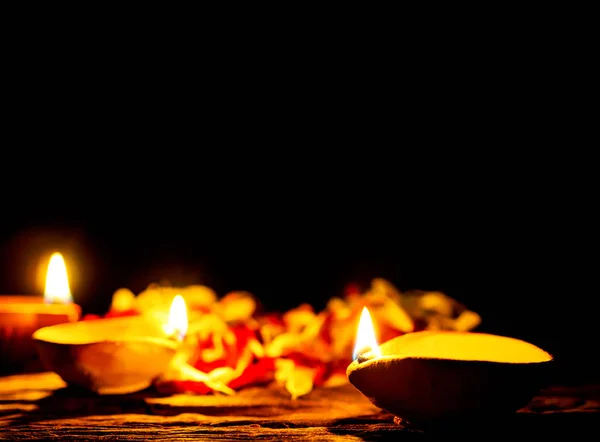 Candle light with dark background for Hanukkah holiday celebrated — Stock Photo, Image