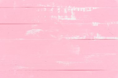 Pastel beyaz ve pembe ahşap masa arka plan dokusu.