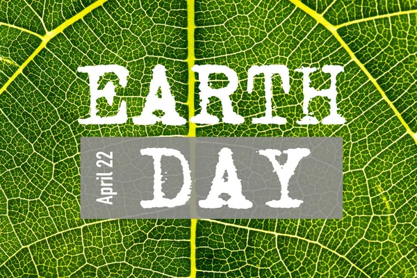 World Earth Day April 22.