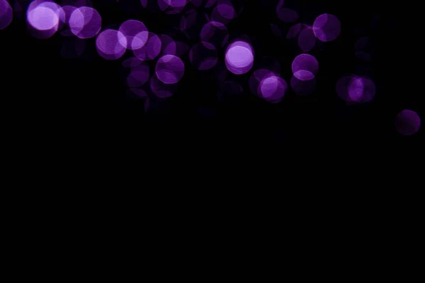 Abstract background purple bokeh with black background. — ストック写真