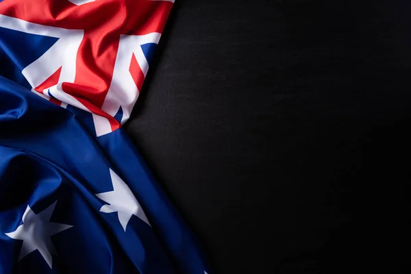 Australia day concept. Australian flag with the text Happy Austr