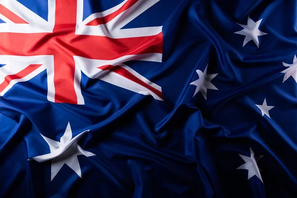 Australië dag concept. Australische vlag met de tekst Happy Austr — Stockfoto