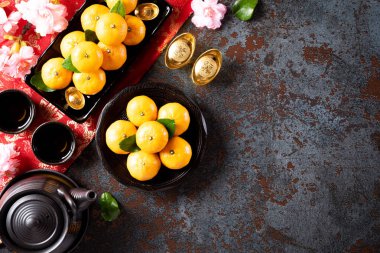 Chinese new year festival decorations pow or red packet, orange 