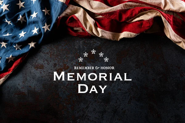 Šťastný Den Obětí Války Americké Vlajky Textem Remember Honor Pozadí — Stock fotografie